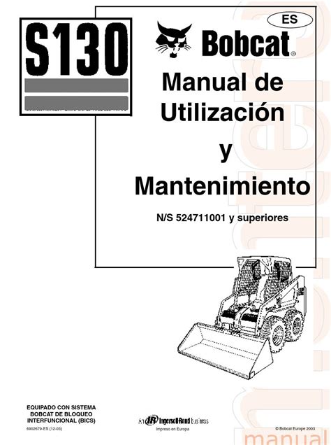 skidsteer s130 manual control